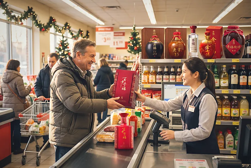 At the checkout